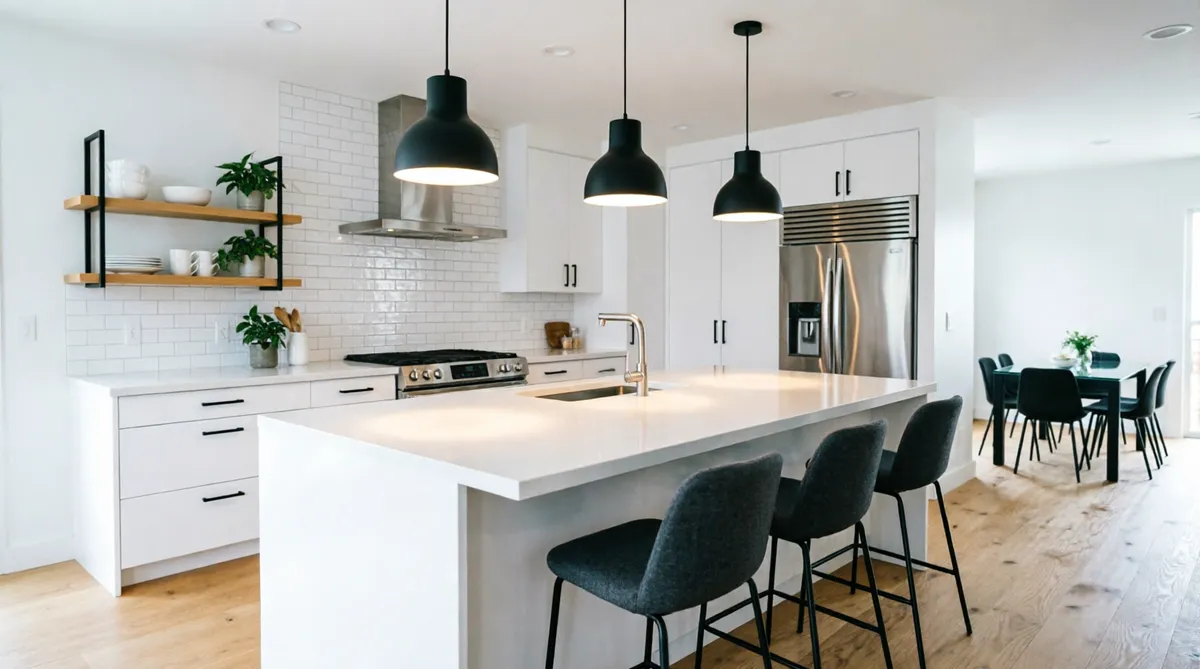 Lignes épurées, palettes neutres et tendances design actuelles équilibrant forme et fonction — un style fluide qui absorbe tout ce que le moment présent valorise le plus.